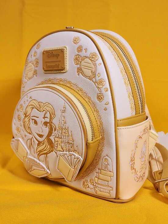 Loungefly Beauty and the Beast Belle Tonal Sketch Portrait Mini Backpack NEW main image 12